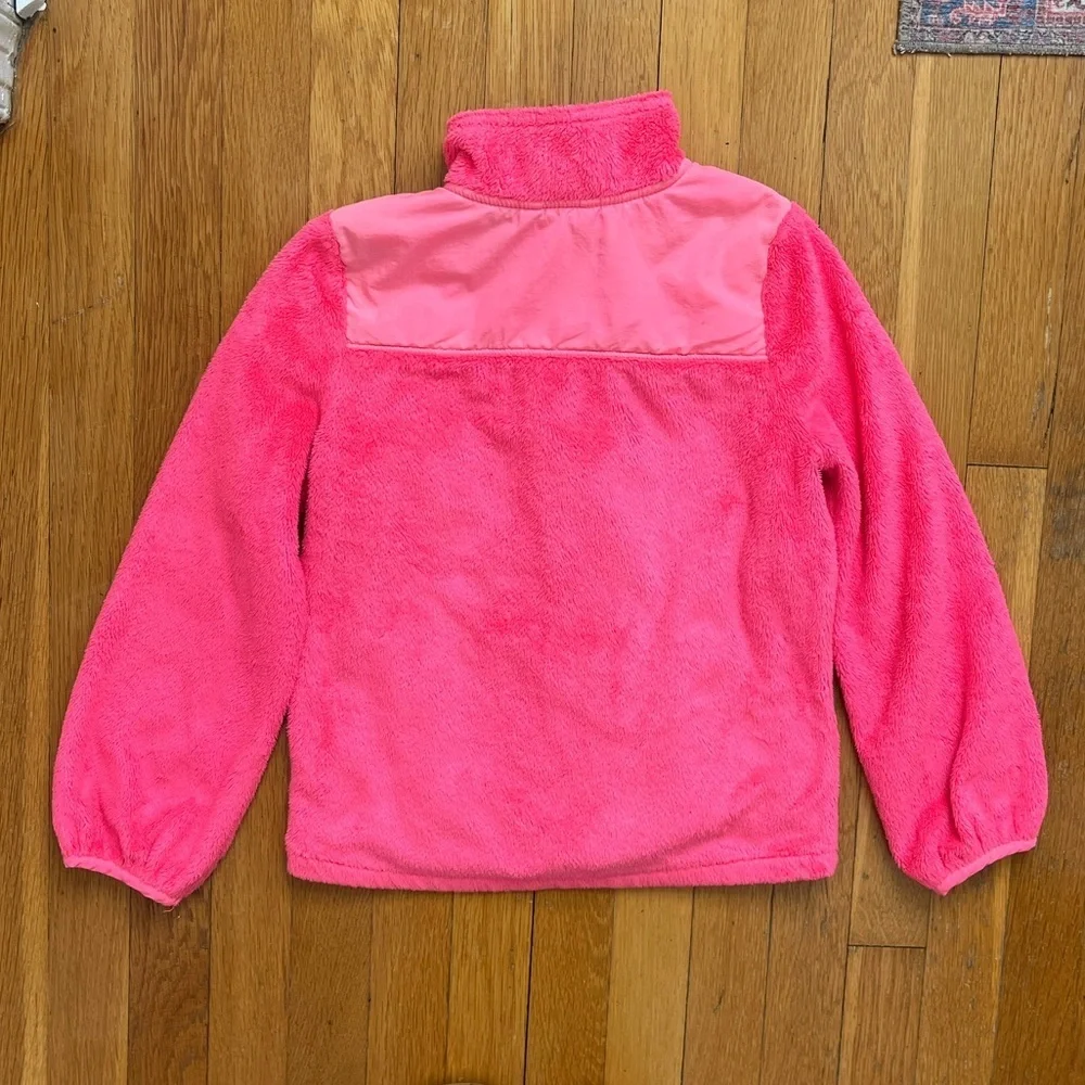 Children’s Place M 7/8 Hot Pink Fuzzy Fleece Full Zip Jacket